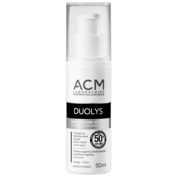 Duolys Crème solaire anti-âge SPF 50+ ACM - flacon de 50 ml