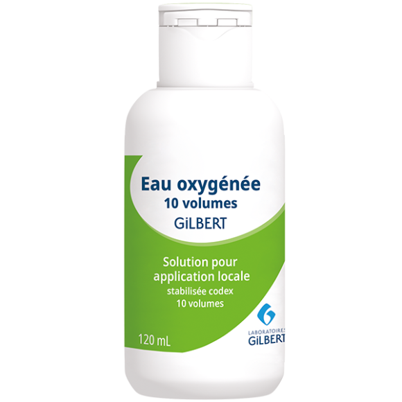 Eau oxygénée stabilisée codex 10 volumes Gilbert solution pour application locale en flacon - flacon de 120ml 