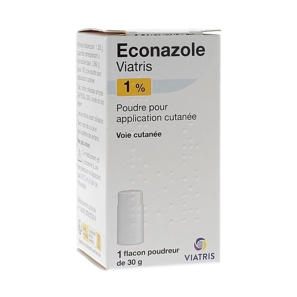 Econazole 1% poudre Viatris - 1 flacon poudreur