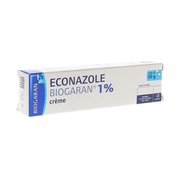 Econazole crème 1% Biogaran - tube de 30 g