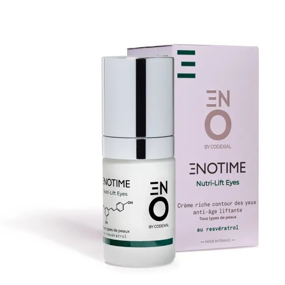 Enotime nutri-lift eyes crème yeux liftante ENO laboratoire Codexial - flacon-pompe de 15 ml