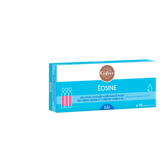 Eosine solution asséchante Gifrer - 10 unidoses de 2 ml