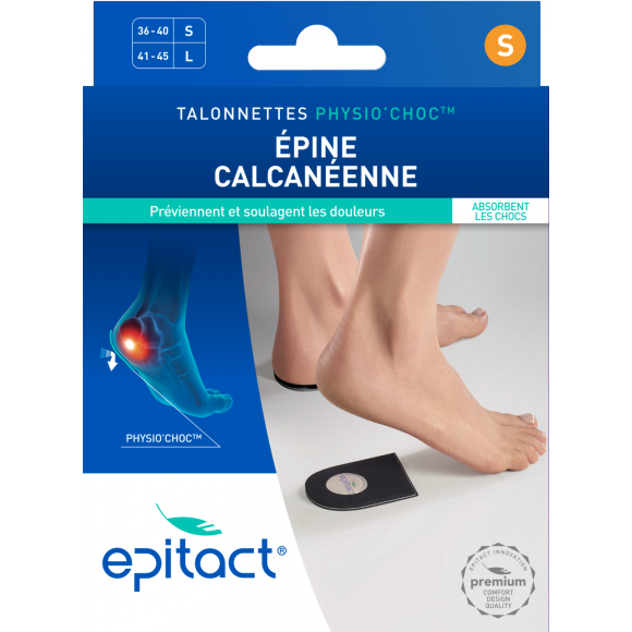 Talonnettes Physio'choc épine calcanéenne taille S Epitact - 1 paire