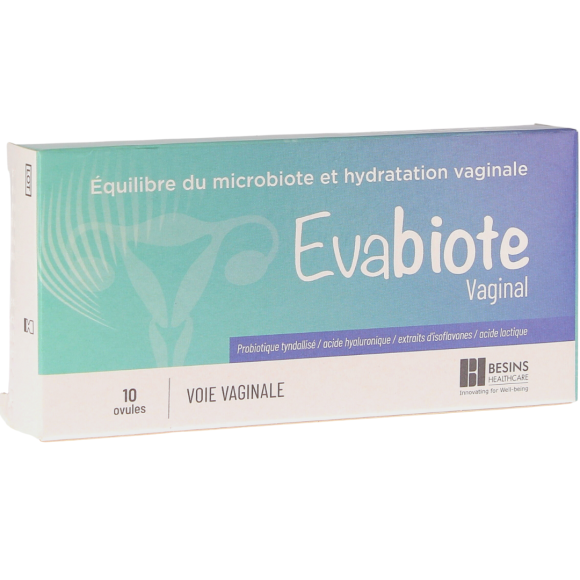 Evabiote vaginal Besins Healthcare - boite de 10 ovules