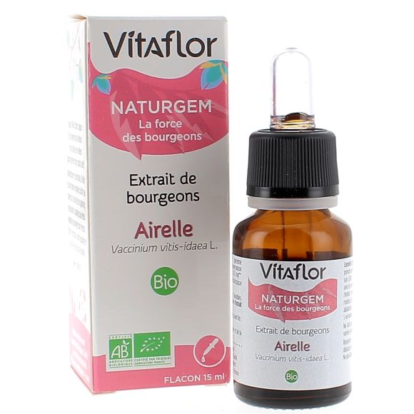 Extrait de bourgeons BIO airelle Vitaflor - flacon de 15 ml