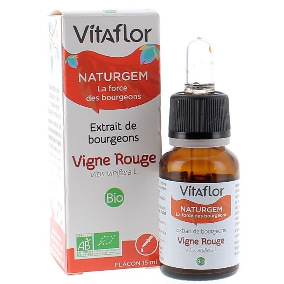 Extrait de bourgeons Vigne rouge bio Vitaflor - flacon de 15 ml