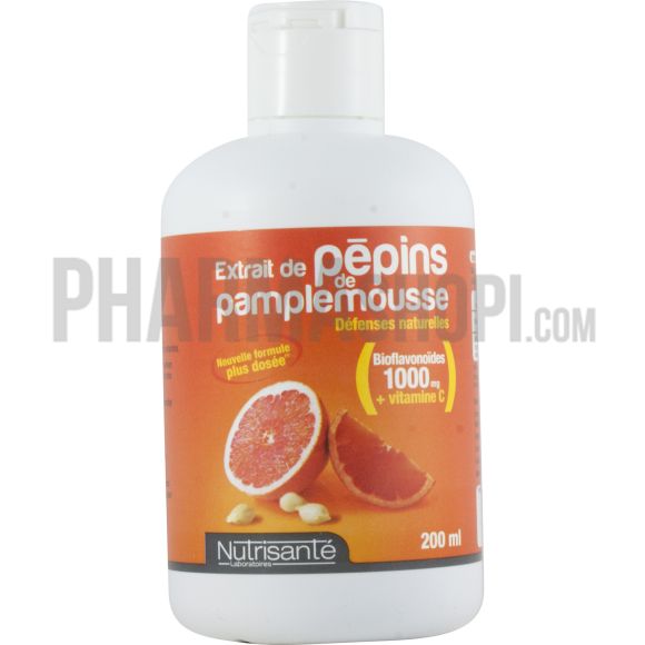 Extrait de pépins de pamplemousse Nutrisanté - flacon de 200 ml