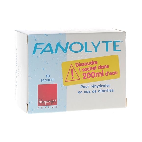 Fanolyte Préparation diététique pour réhydratation - boîte de 10 sachets