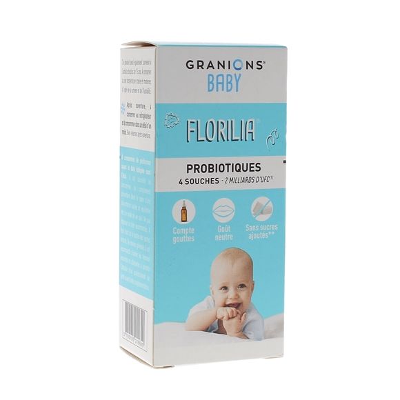 Florilia Sirop probiotiques bébé Granions - flacon compte-gouttes de 8ml