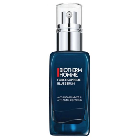 Force Suprême Sérum bleu anti-âge & réparateur homme Biotherm - flacon-pompe de 50 ml