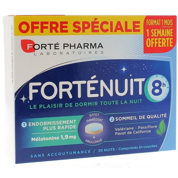 Forte Nuit 8h Forté Pharma - boîte de 30 comprimés