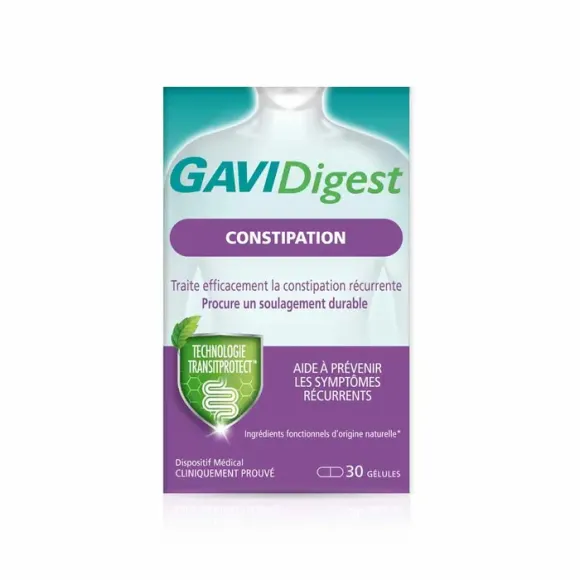 GAVIDigest constipation Reckitt - boite de 30 gélules