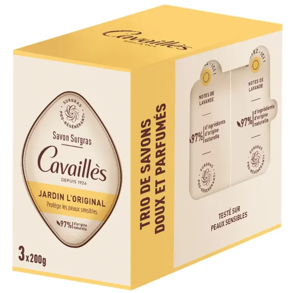 Jardin L'Original Savon surgras pro-régénérant Rogé Cavaillès - 3x200g