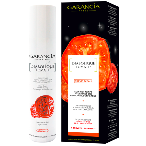 Diabolique tomate crème d'eau actif hydratant anti-âge Garancia - flacon pompe de 30 ml