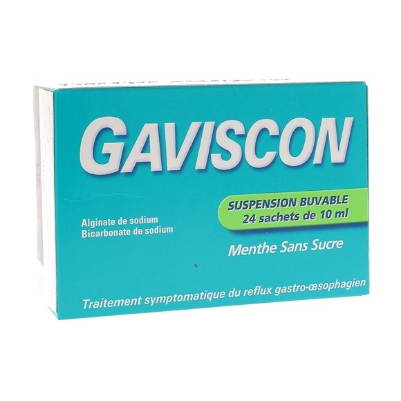 Gaviscon suspension buvable en sachet - boîte de 24 sachets