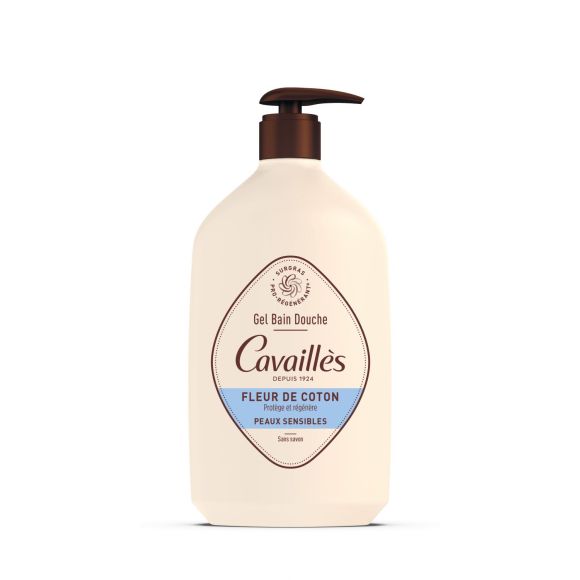 Gel bain et douche surgras actif fleur de coton Rogé cavaillès - flacon de 1L