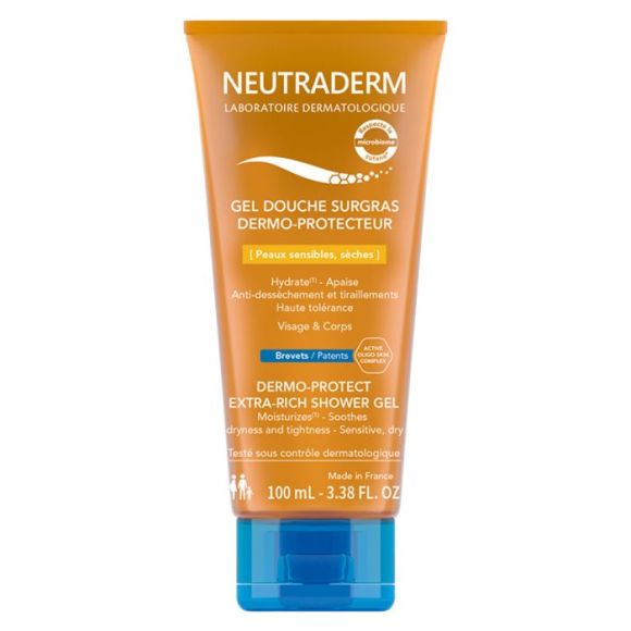 Gel douche surgras dermo-protecteur Neutraderm - tube de 100ml