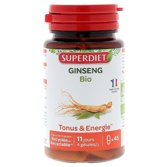 Ginseng bio Super Diet - boite de 45 gélules