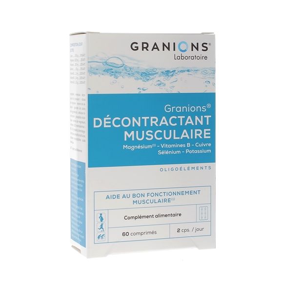 Décontractant musculaire Granions - boîte de 60 comprimés