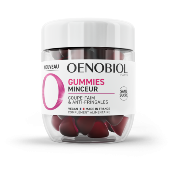 Gummies Minceur coupe faim Oenobiol - pot de 60 gommes