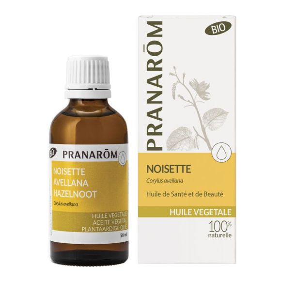 Huile végétale BIO de noisette Pranarôm - flacon de 50 ml