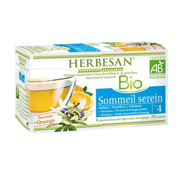 Herbesan infusion sommeil serein bio - 20 sachets