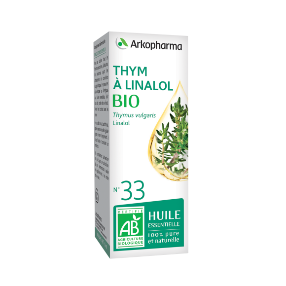 Huile essentielle Thym à Linalol bio n°33 Arkopharma - flacon de 5 ml