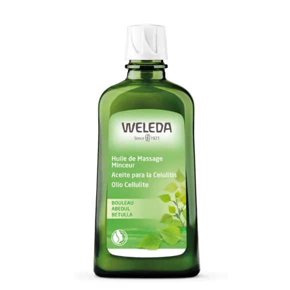 Huile de massage minceur bouleau Weleda - flacon de 200 ml