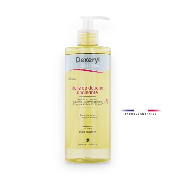 Huile de douche apaisante Dexeryl Essentiel - flacon de 200ml