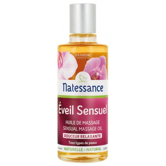 Huile de massage éveil sensuel Natessance - flacon de 100ml