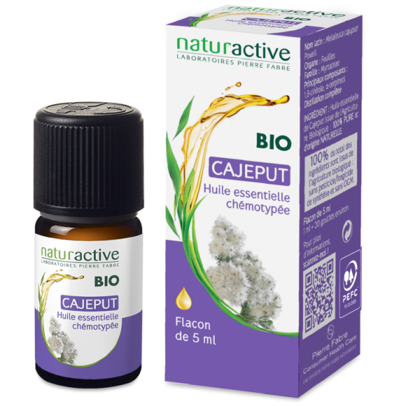 Huile essentielle BIO de Cajeput Naturactive - flacon de 5 ml