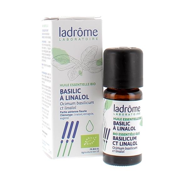 Huile essentielle basilic à linalol Bio Ladrôme - Flacon de 10 ml