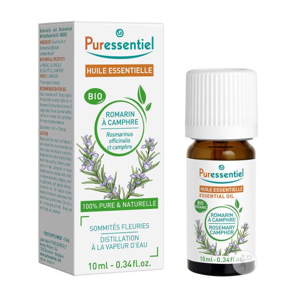 Huile essentielle bio Romarin à cinéole Puressentiel - flacon de 10 ml