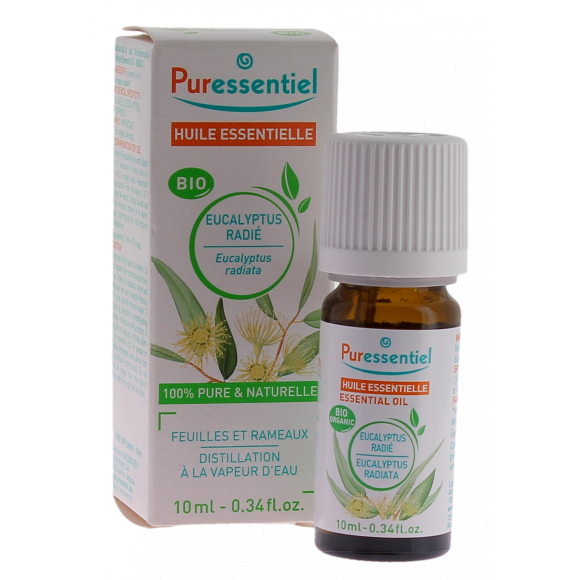 Huile essentielle bio eucalyptus radié Puressentiel - flacon de 10 ml