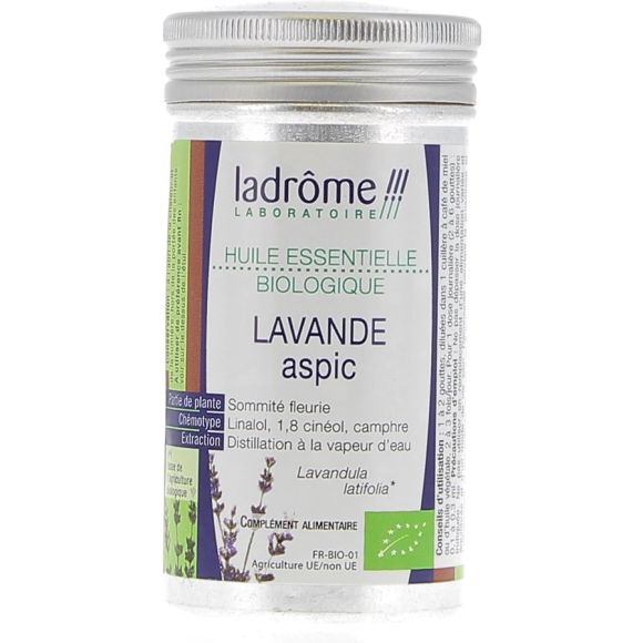 Huile essentielle de lavande aspic Bio Ladrôme - Flacon de 10 ml