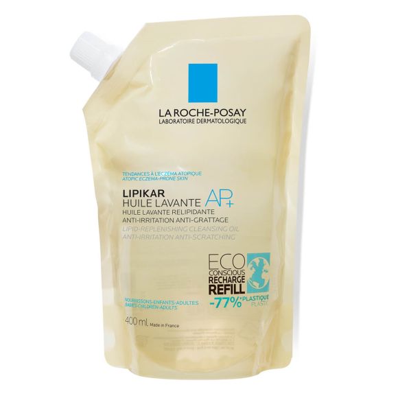 Lipikar Huile lavante AP+ La Roche-Posay - éco-recharge de 400 ml