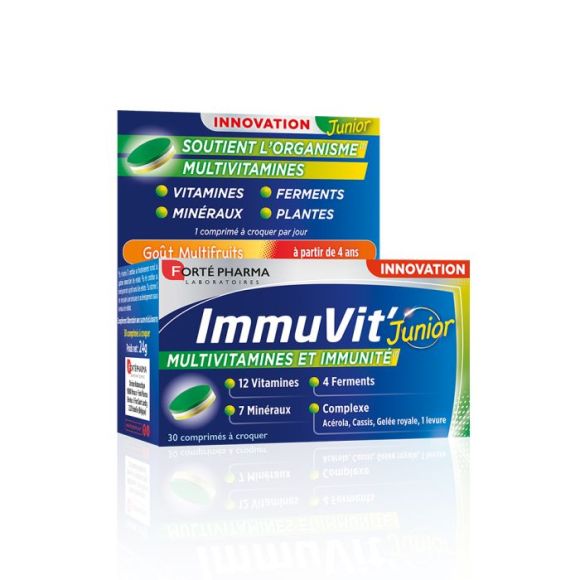 ImmuVit'4G Junior Forte Pharma - boîte de 30 comprimés