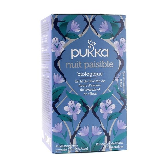 Infusion Nuit paisible bio Pukka - boite de 20 sachets