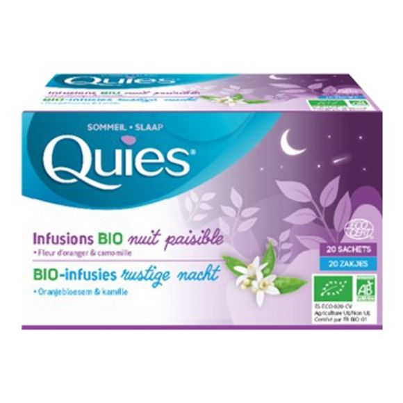 Infusion bio nuit paisible Quies - boîte de 20 sachets