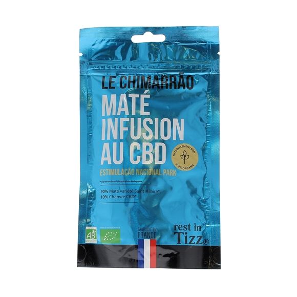 Infusion maté Le Chimarrao au CBD bio Rest In Tizz - sachet de 50g