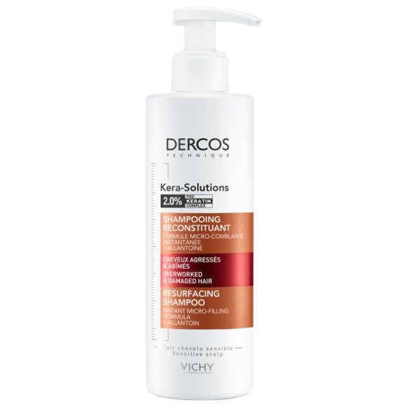 Kera-Solutions Shampooing reconstituant Vichy Dercos - flacon-pompe de 250 ml