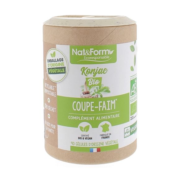 Konjac bio coupe-faim Nat&Form - boîte de 90 gélules