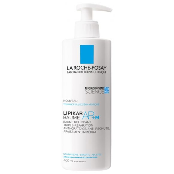 Lipikar baume AP+M baume relipidant anti-grattage La Roche-Posay - flacon-pompe de 400 ml