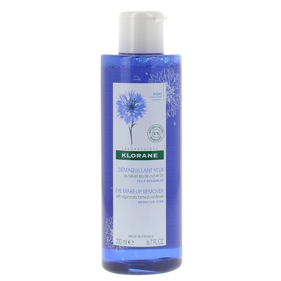 Lotion florale démaquillante au bleuet apaisant Klorane - flacon de 200 ml