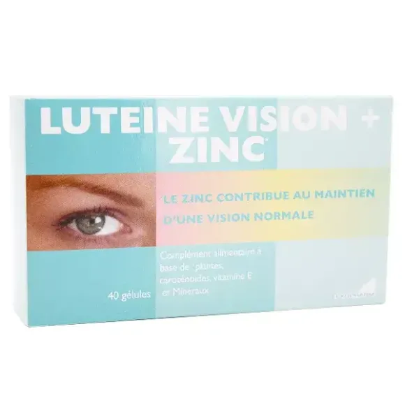 Luteine Vision + Zinc Exopharm - boîte de 40 gélules