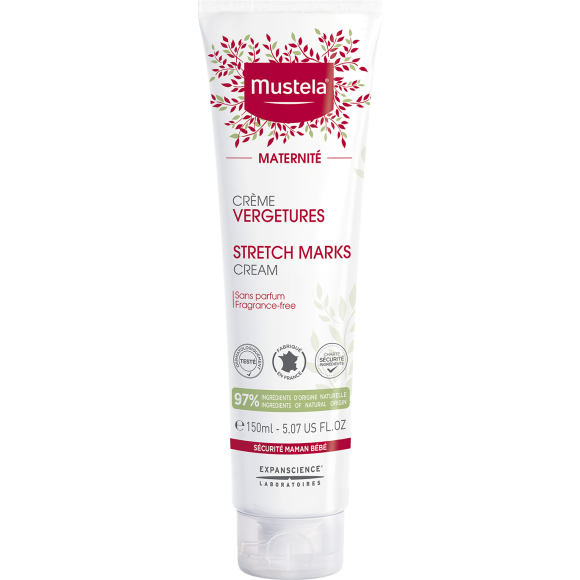 Maternité Crème vergetures sans parfum Mustela - tube de 150 ml