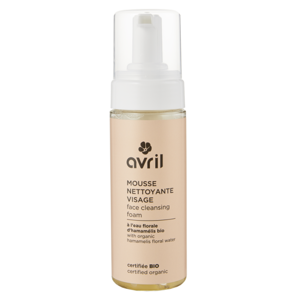 Mousse nettoyante visage bio Avril - flacon-pompe de 150 ml