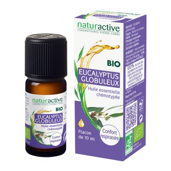 Huile essentielle d'Eucalyptus globuleux bio Naturactive - flacon de 10 ml