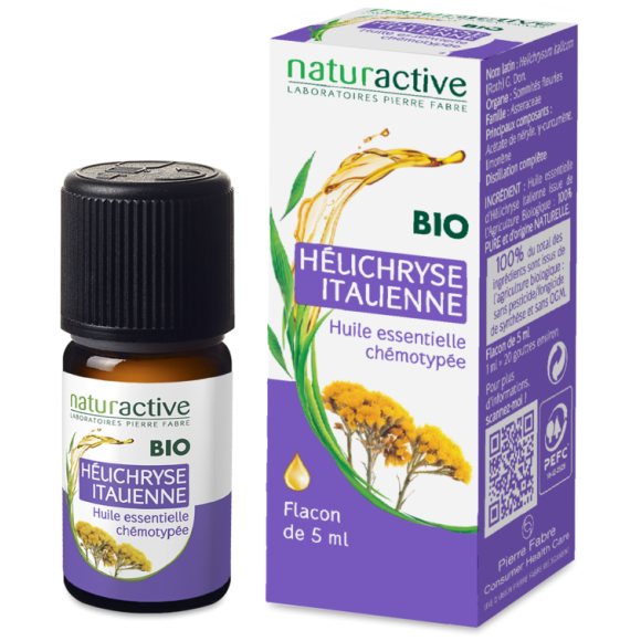 Huile essentielle d'Hélichryse italienne Bio Naturactive - flacon de 5 ml