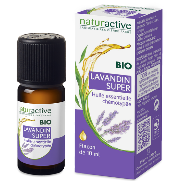 Huile essentielle de Lavandin super bio Naturactive - flacon de 10 ml